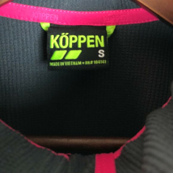 Koppen Gray Soft Shell Pink Zipper Jacket Women's Size Small - Picture 6 of 8